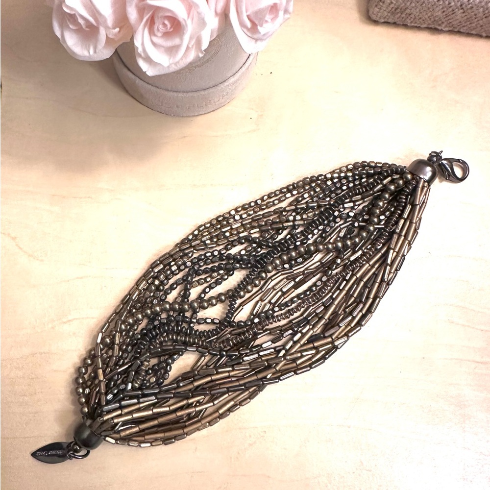 Cold Water Creek Elegant Multi-Strand Beaded Bracelet - Picture 2 of 4